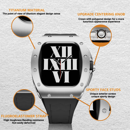 RM9008 Series - Champagne Wine barrel Apple Watch Case